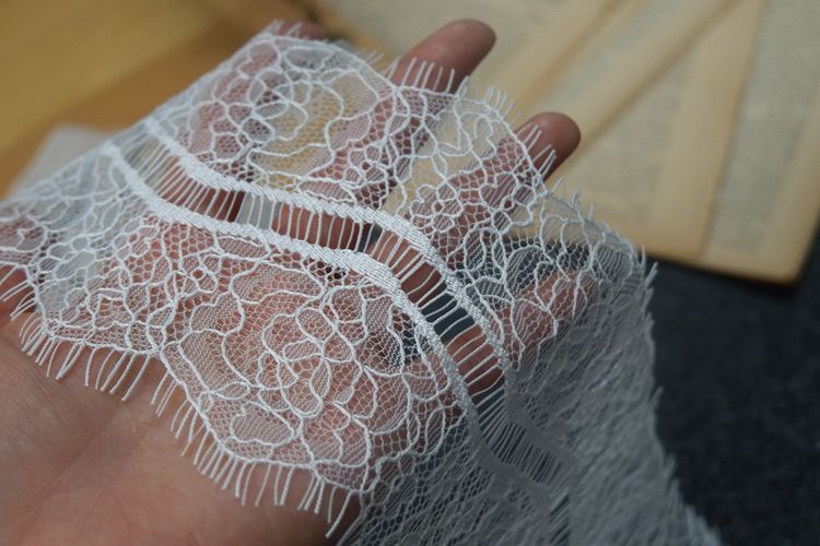 Lace Trim Top Vest Fabric Width 11-17 cm LT0277-Lace Fabric Shop