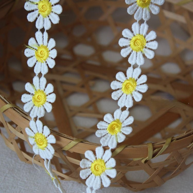 Color Floral Lace Trim Width 2.5 cm CL0028-Lace Fabric Shop