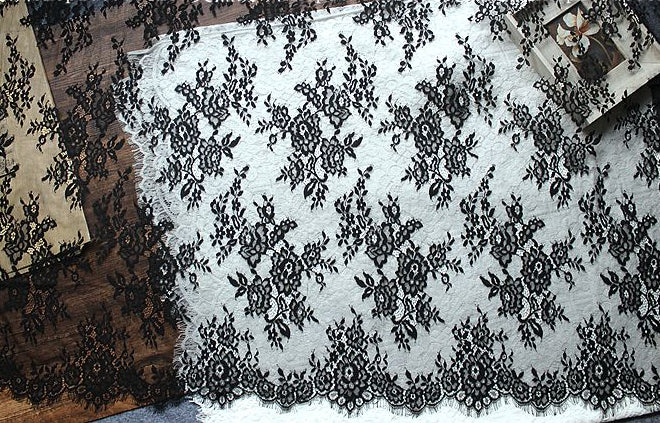 Italy Chantilly Lace Width 150cm CHL005-Lace Fabric Shop