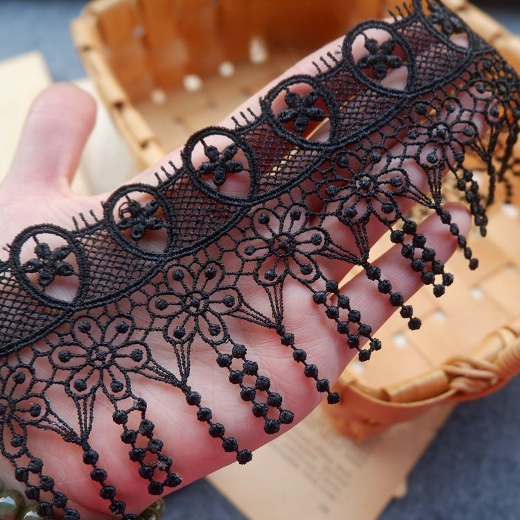 Tassel Sewing Lace Trim Material Fabric LT0252-Lace Fabric Shop