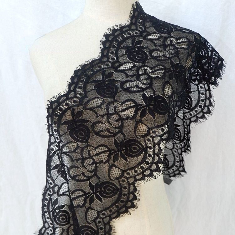 Hem Lace Trim Material Width 19-27 cm LT0240-Lace Fabric Shop