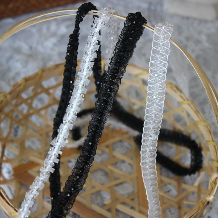 Handmade Beaded Lace Trims Neckline Fabric BT0099-Lace Fabric Shop