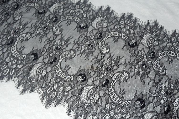 Chantilly Lace Trim Width 45 cm LT0053-Lace Fabric Shop