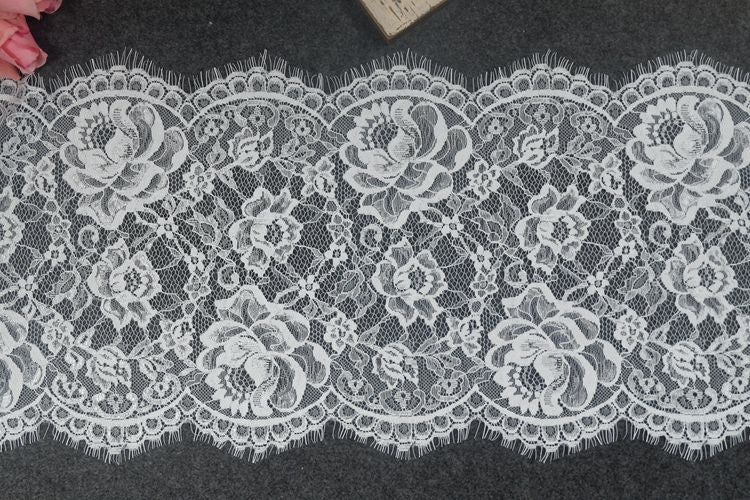 Shiny Lace Trim Fabric Width 30-32 cm CL0070-Lace Fabric Shop