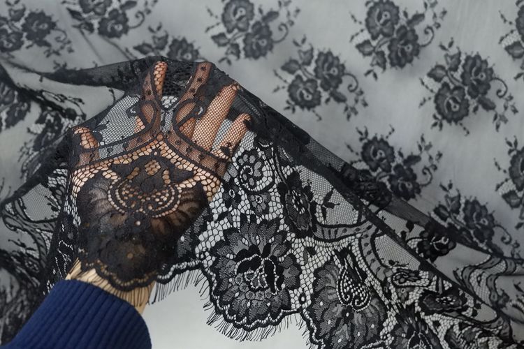 3D Chantilly Lace Width 150 cm CHL0028-Lace Fabric Shop