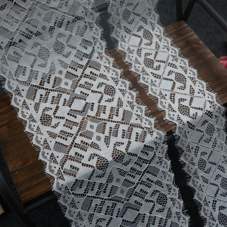 Geometric Guipure Lace Trim Width 8-16 cm LT0297-Lace Fabric Shop