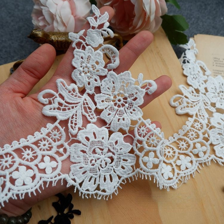 3D Lace Trim Fabric Floral Decoration LT0167-Lace Fabric Shop