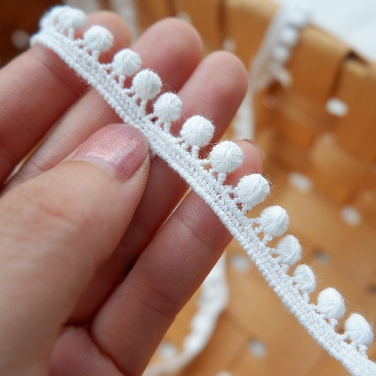 White Lace Trim Fabric Width 1-6 cm LT0161-Lace Fabric Shop