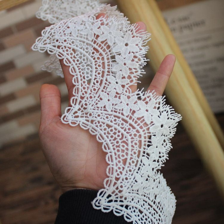 Hollow Rose Wave Lace Trim Width 8 cm LT0345-Lace Fabric Shop