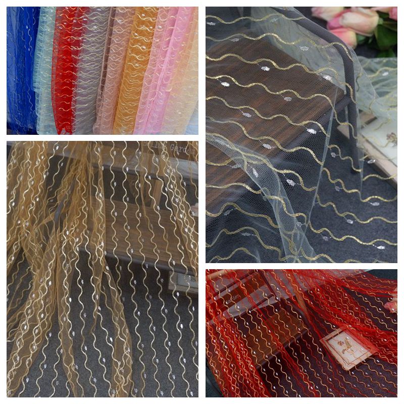 Colorful Tulle Dress Fabrics Width 150cm TF0088-Lace Fabric Shop
