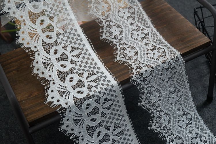Chantilly Lace Trimming Width 10-12 cm LT0217-Lace Fabric Shop