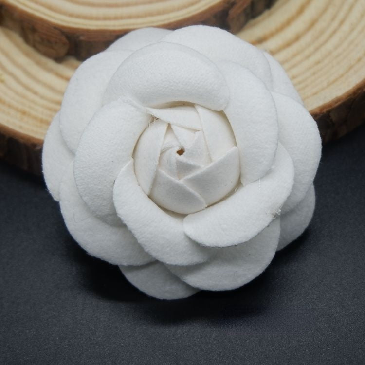 3D Camellia Hat Bag Sweater Brooch BTA0015-Lace Fabric Shop