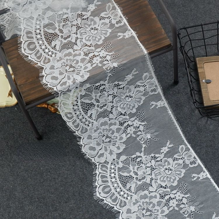Chantilly Lace Trims Width 20-26 cm LT0104-Lace Fabric Shop
