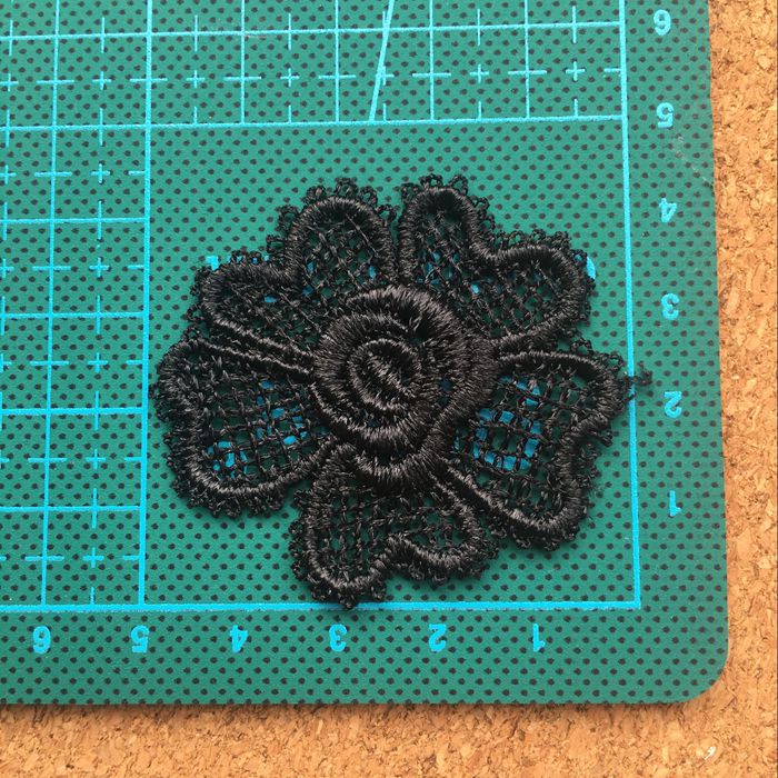 Embroidery 3D Lace Single Floral EA0028-Lace Fabric Shop