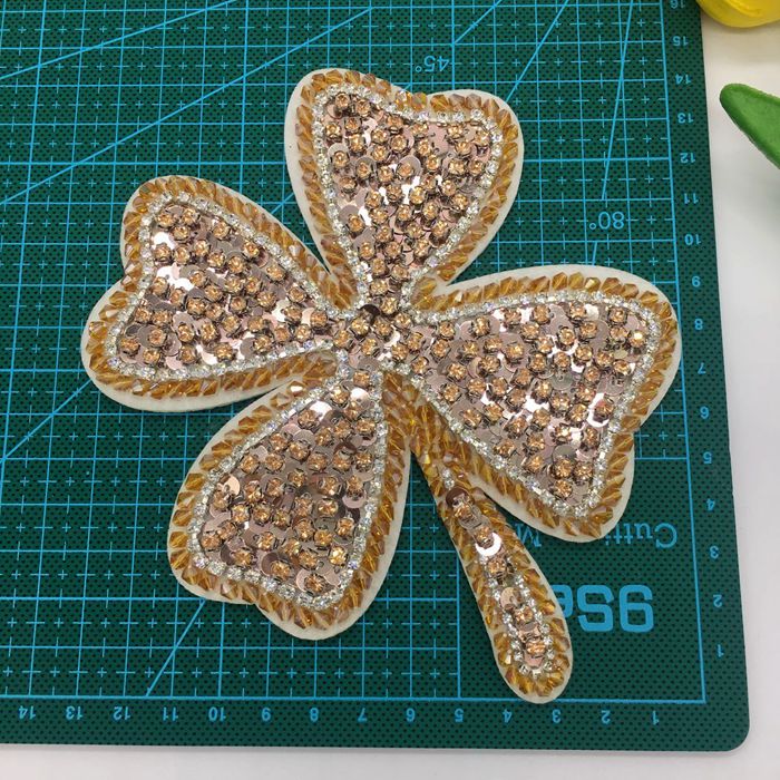 Bead Lucky Clover Decorate Accessories BA0016-Lace Fabric Shop