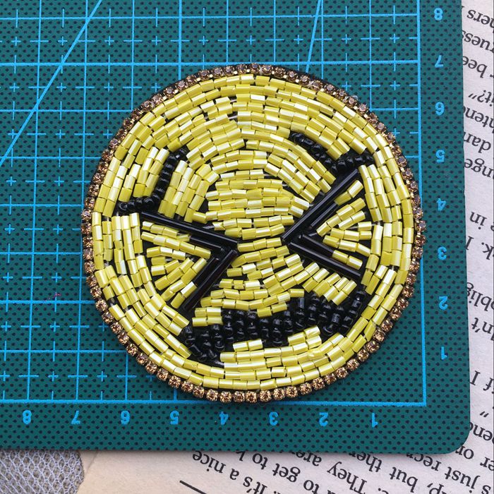 Beaded Cloth Patch Accessories BA0075-Lace Fabric Shop