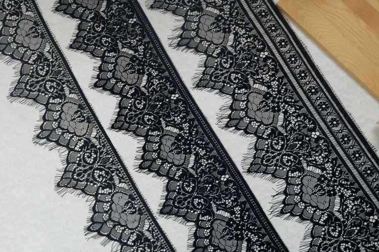 French Lace Trim Width 13-27 cm LT0071-Lace Fabric Shop