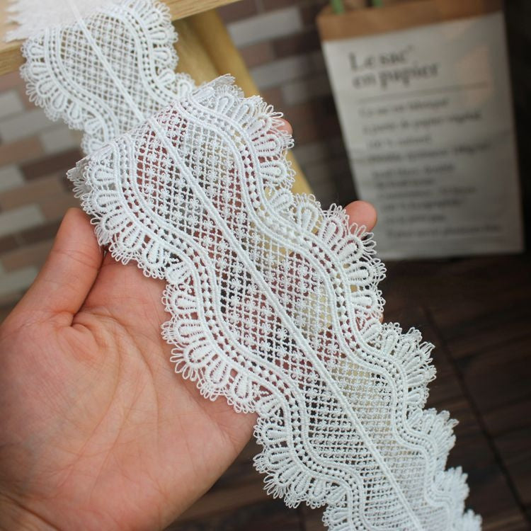 Wedding Dress Geometric Lace Trim Width 6 cm LT0342-Lace Fabric Shop