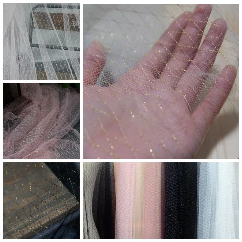 Color Shining Tulle Fabric Width 150cm TF0055-Lace Fabric Shop