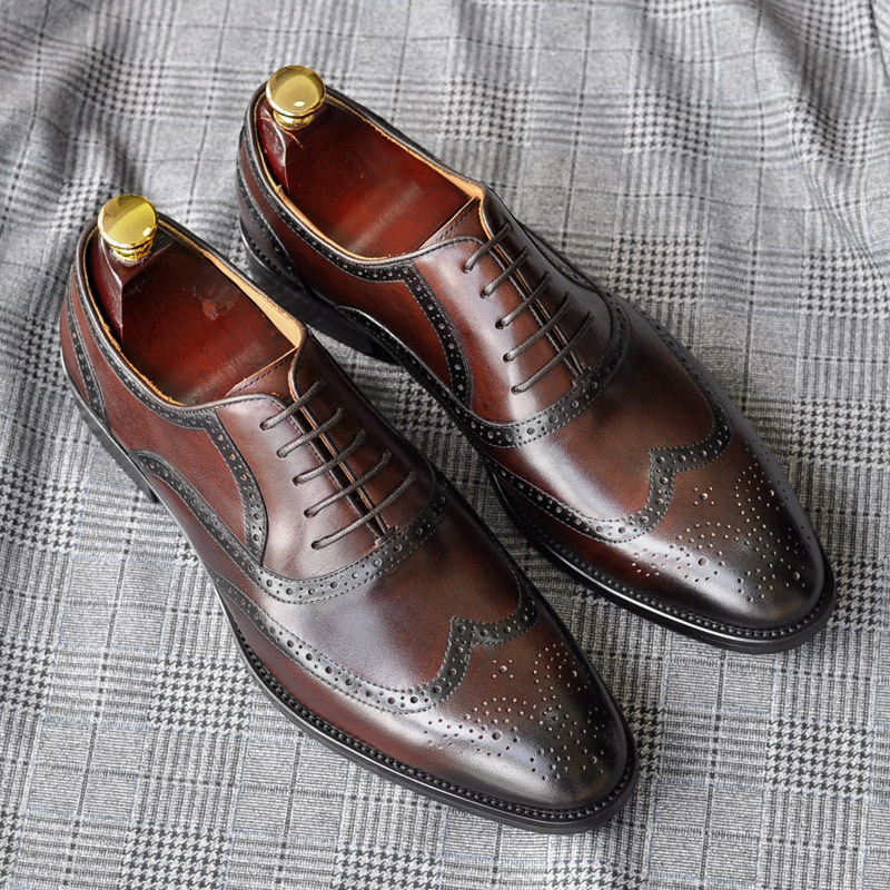 Vintage Men's Leather Business Casual Trendy Suit Dress Shoes