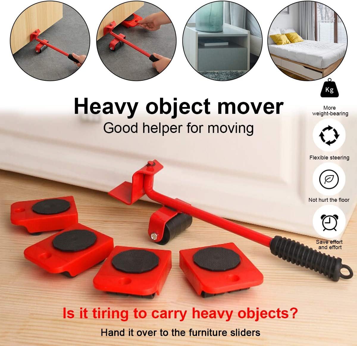 🔥Last Day 50% OFF-Heavy Furniture Roller Move Tool🔥