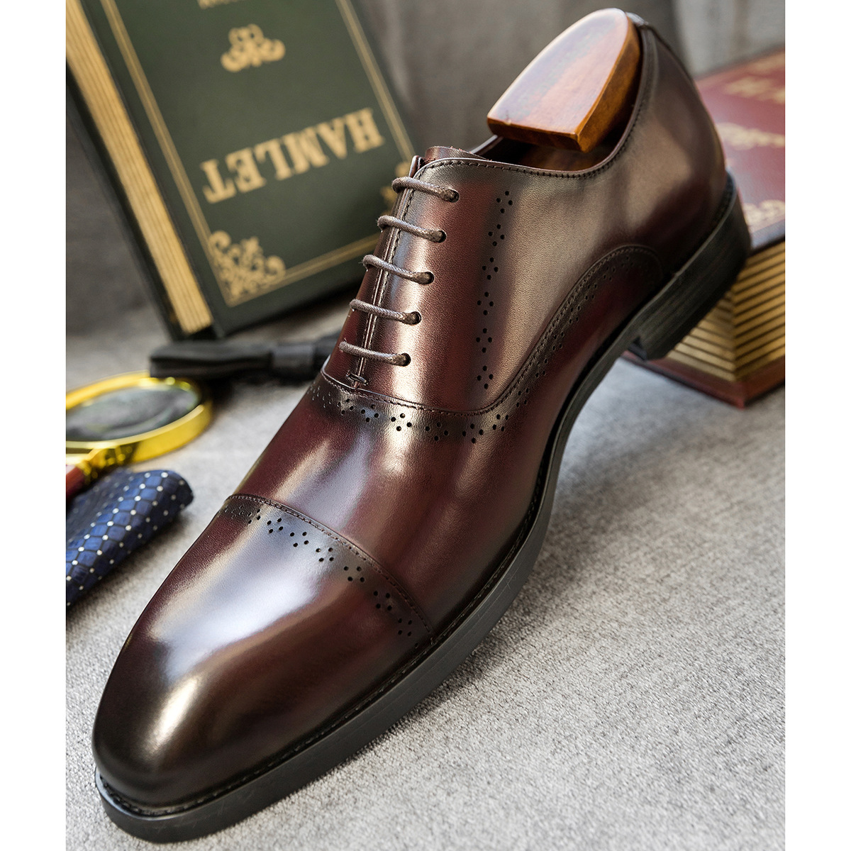 Business casual formal leather shoes