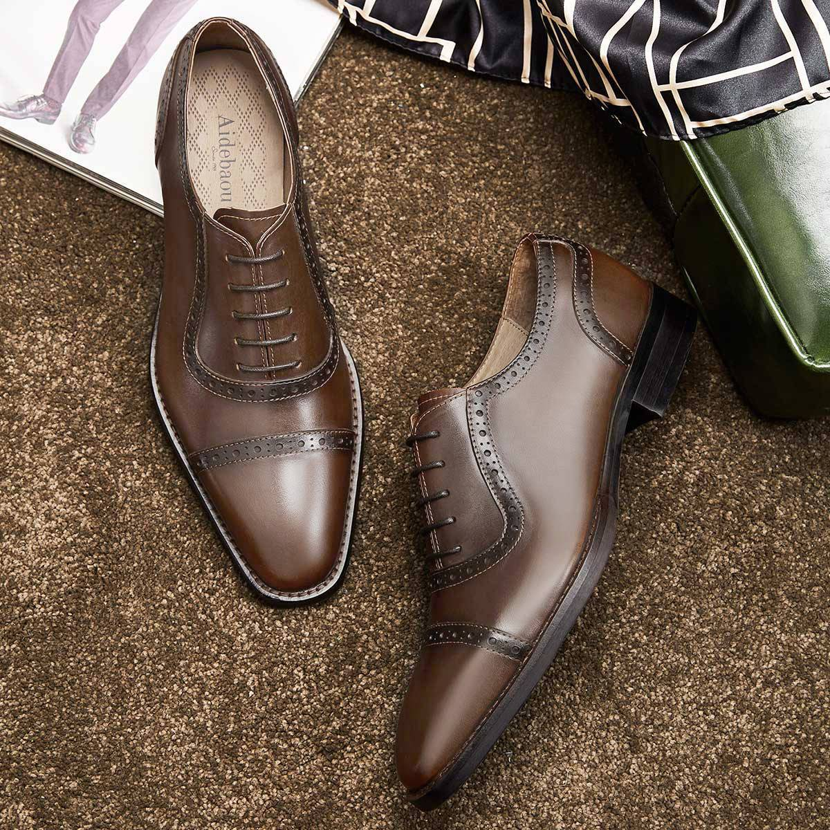 2022 Men's Leather Business Casual Trendy Suit Dress Shoes
