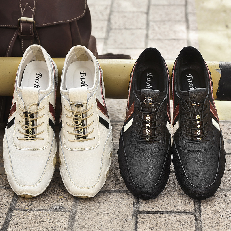 Men's Italian Handmade Leather Casual Comfort Soft Leather Slip-On Shoes