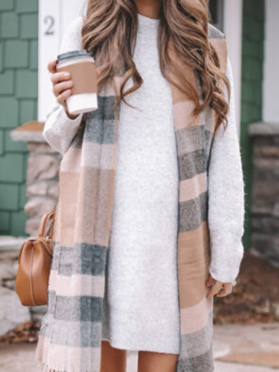 Maternity Autumn And Winter Sweater Dress