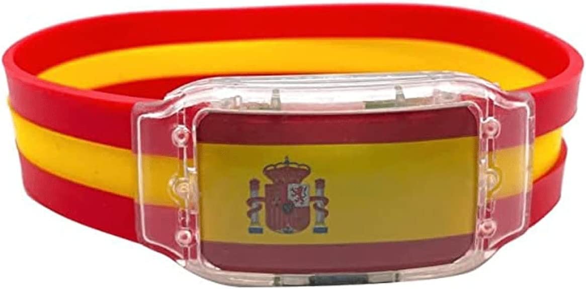 Qatar World Cup 2022 - Spain Flag Light Up Bracelet