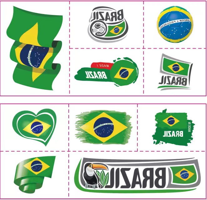 World Cup 2022 - Brazil Ball Game Sticker