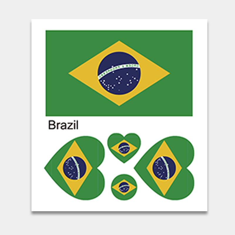 World Cup 2022 - Brazil Flag Sticker