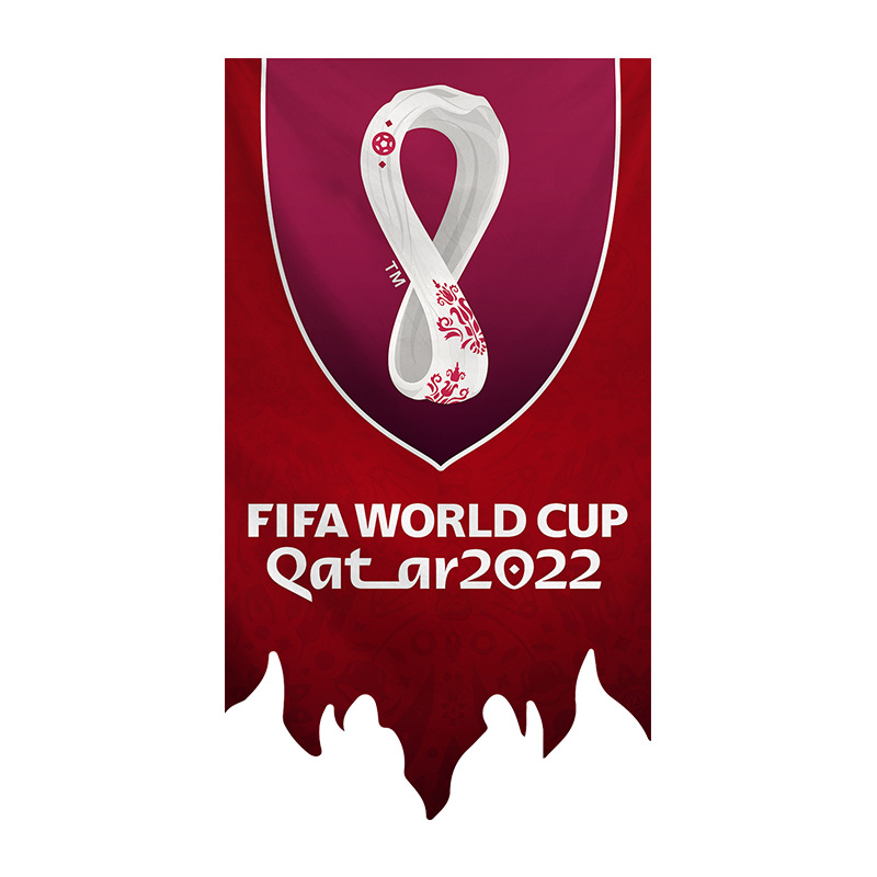 2022 World Cup Qatar Commemorative Hanging Flag