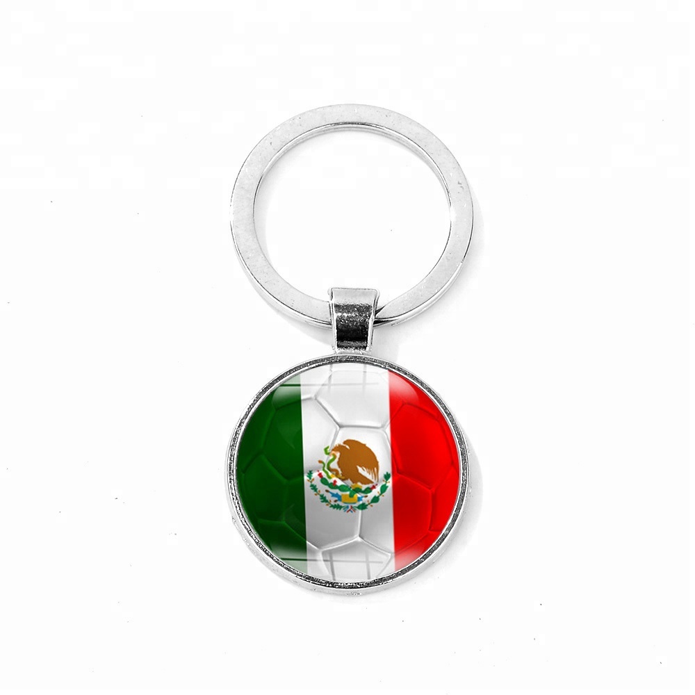 World Cup 2022-Mexico football keychain and Mexico flag key ring