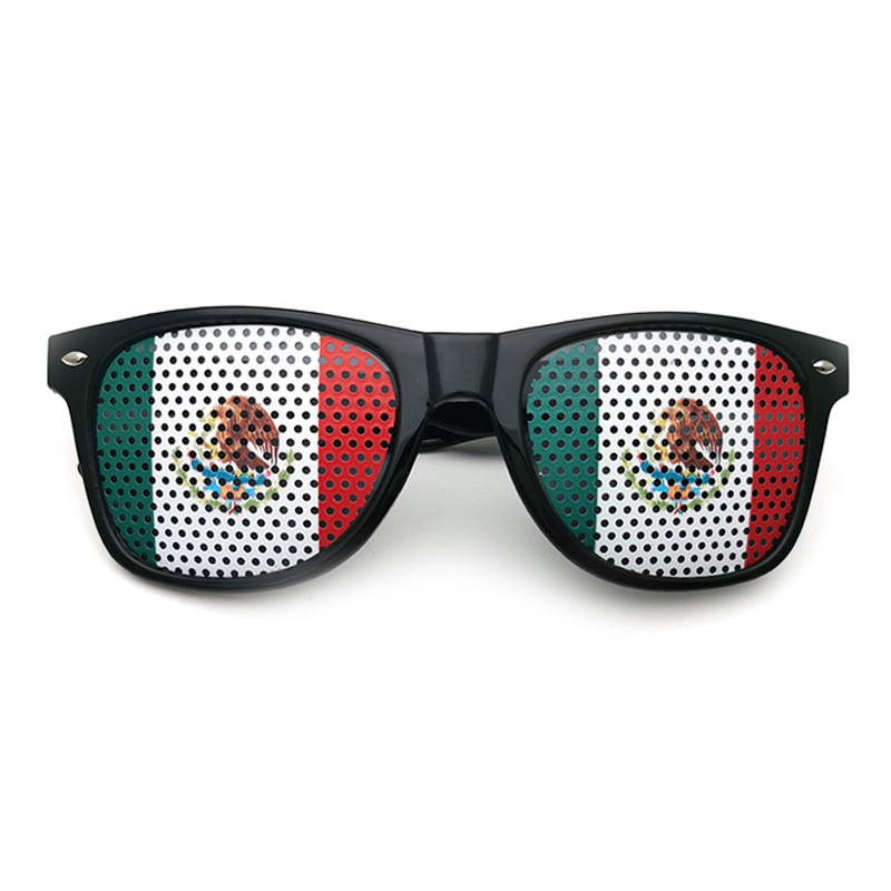 World Cup 2022 -Mexico Flag Sticker Lens Sunglasses