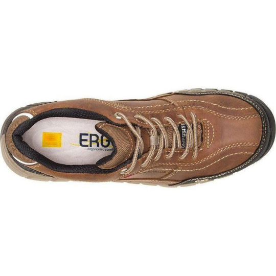 Men's Streamline Leather Comp Toe WP Oxford Work Shoe - Brown - P90838