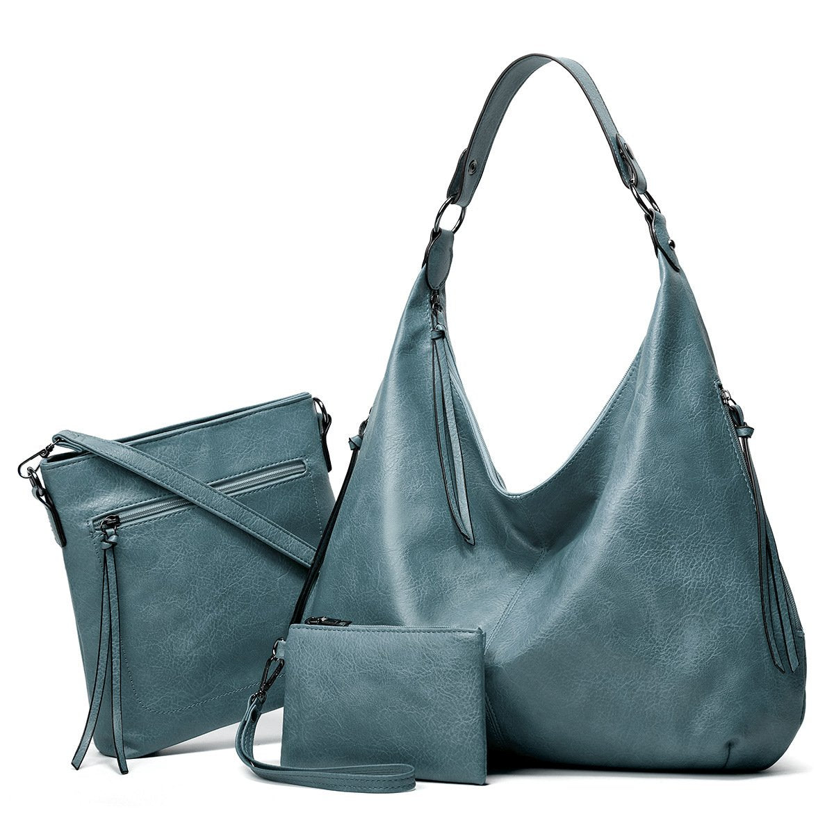 2022 New Women's Three-in-one Leather Bag