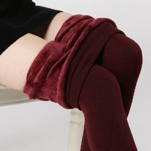 Women Winter Thick Warm Pants Hight Waist Fleece Lined Thermal Stretchy Slim Skinny Leggings