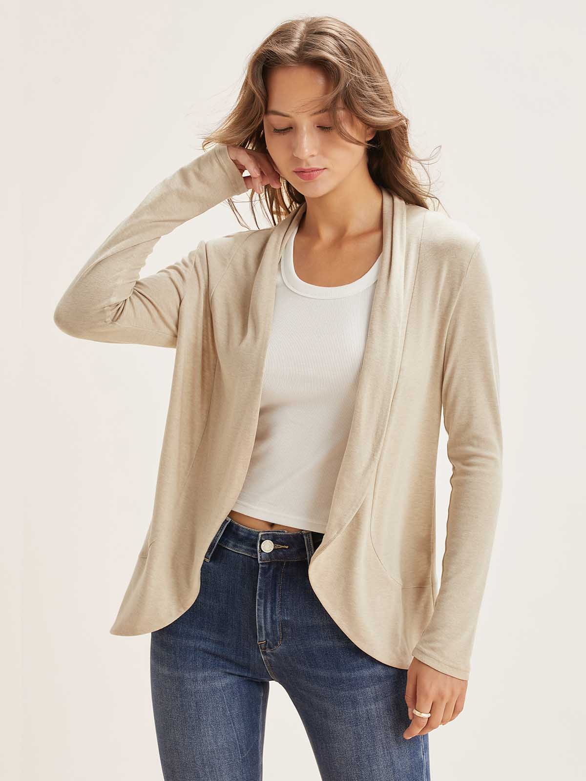 Tencel Wool Knit Cardigan