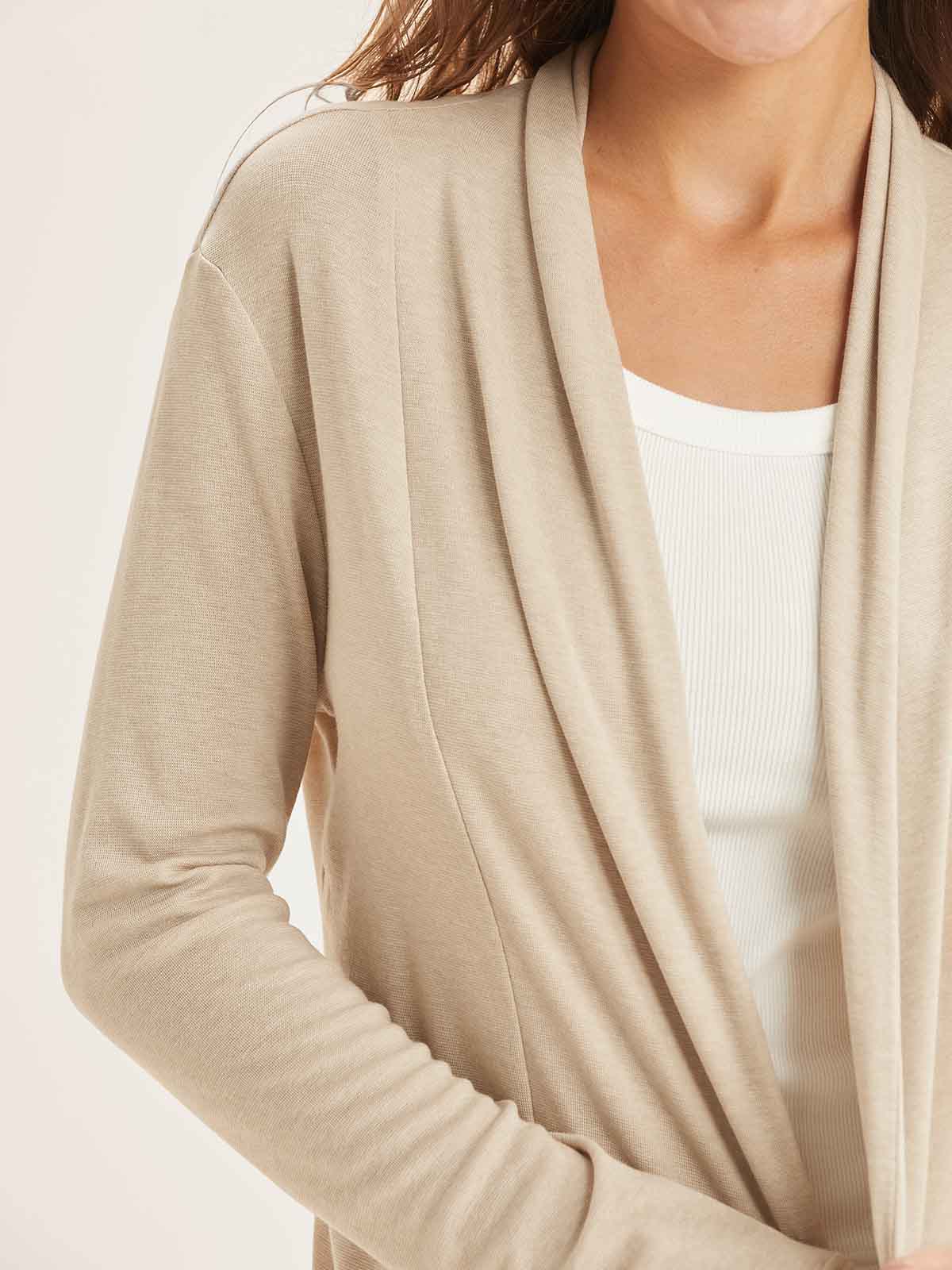 Tencel Wool Knit Cardigan