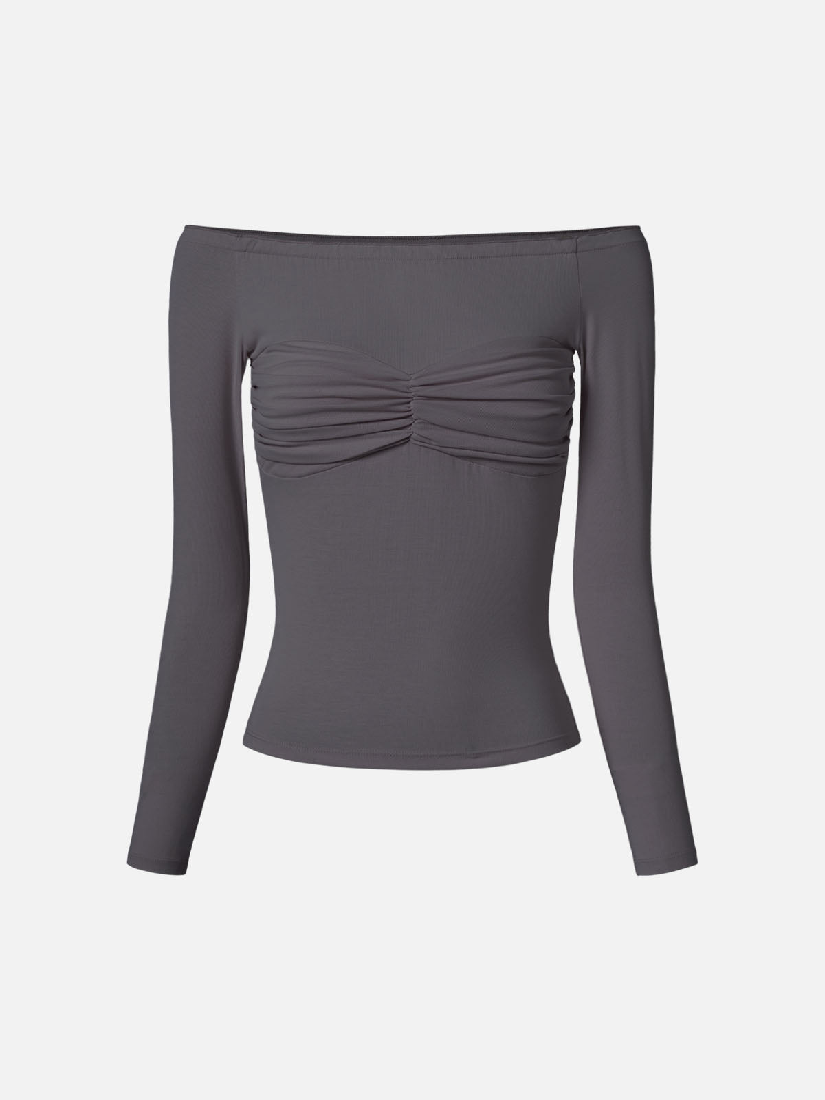 Eco-SkinKiss® Off-The-Shoulder Bow-Ruch Top