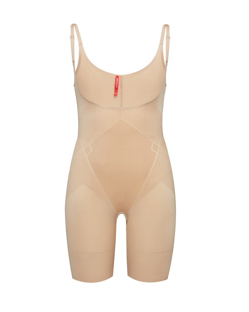 Open-Bust Mid-Thigh Bodysuit