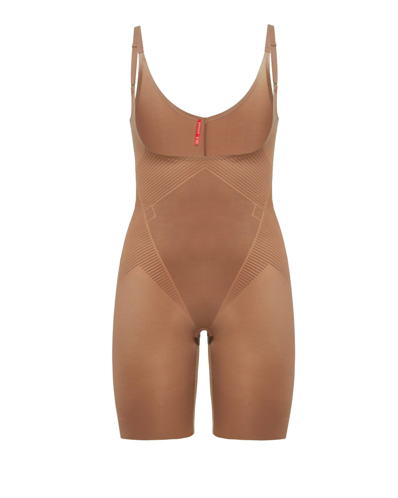 Open-Bust Mid-Thigh Bodysuit