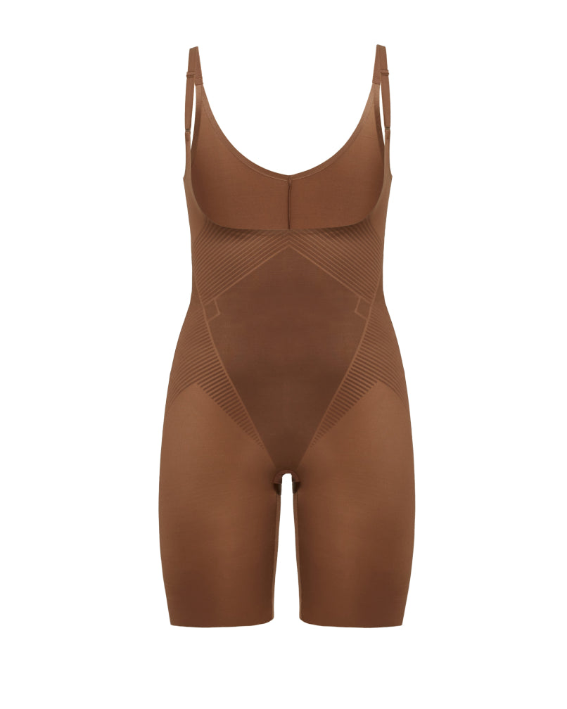 Open-Bust Mid-Thigh Bodysuit