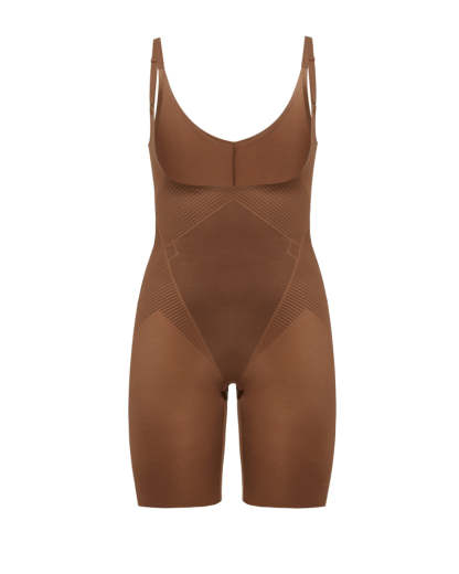 Open-Bust Mid-Thigh Bodysuit