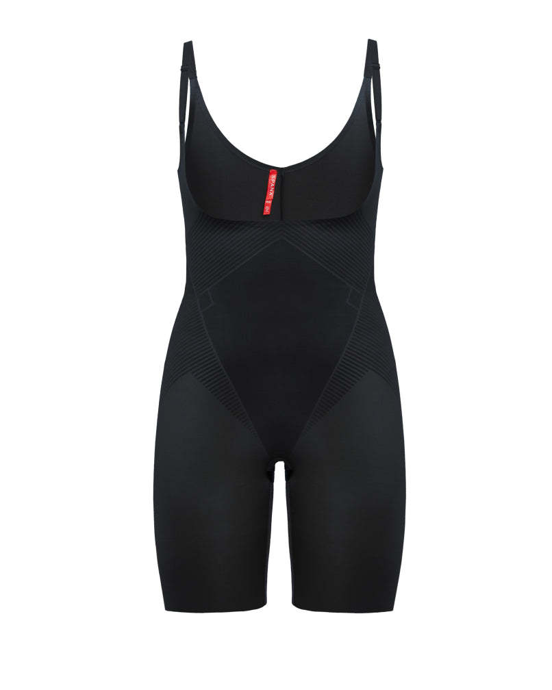 Open-Bust Mid-Thigh Bodysuit