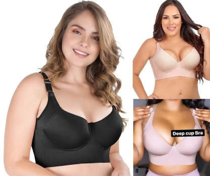 🎉Fashion Deep Cup Bra🔥Bra with shapewear incorporated (Size runs the same as regular Bras)