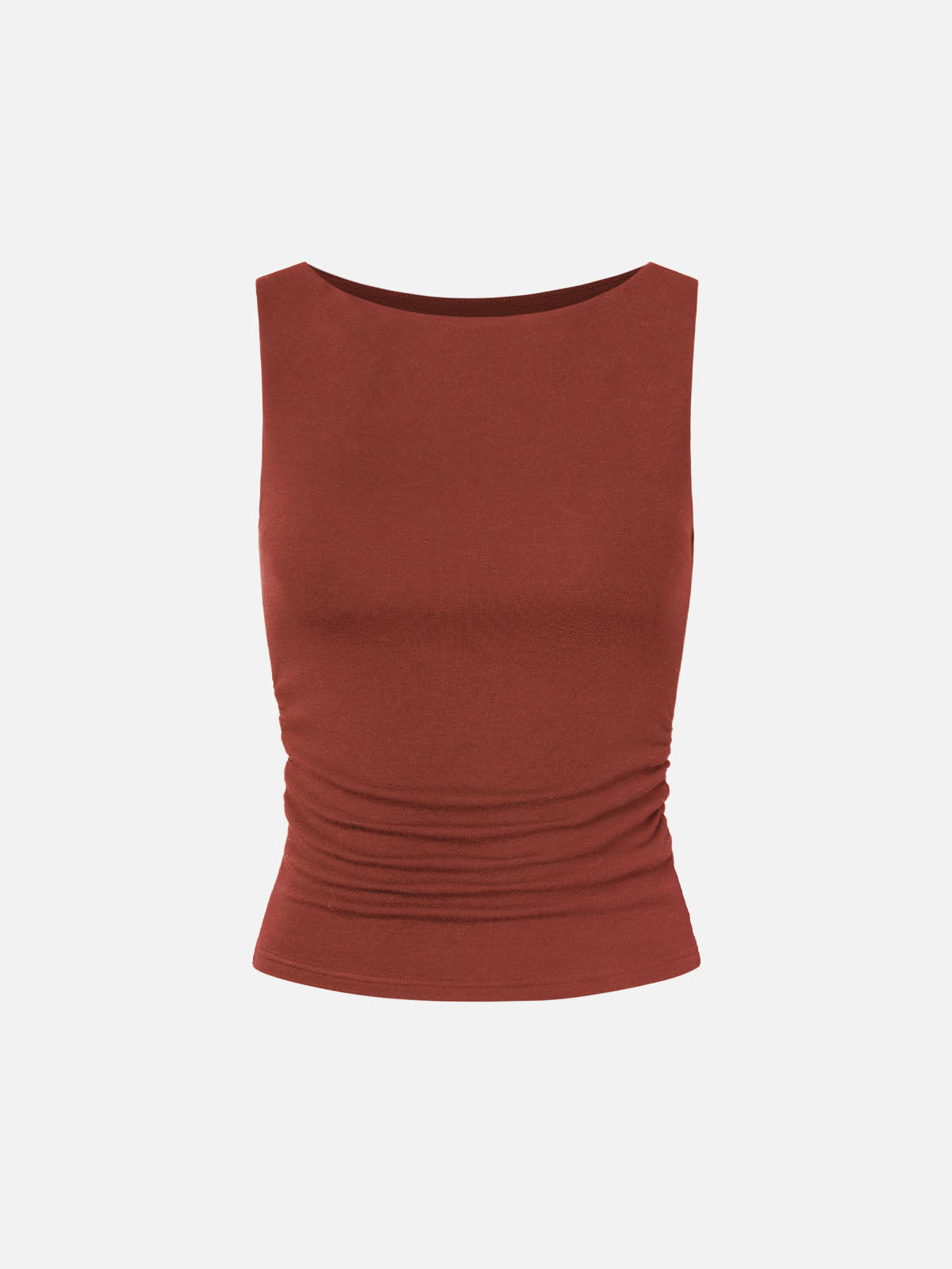 Thermal Boat-Neck Padded Tank Top