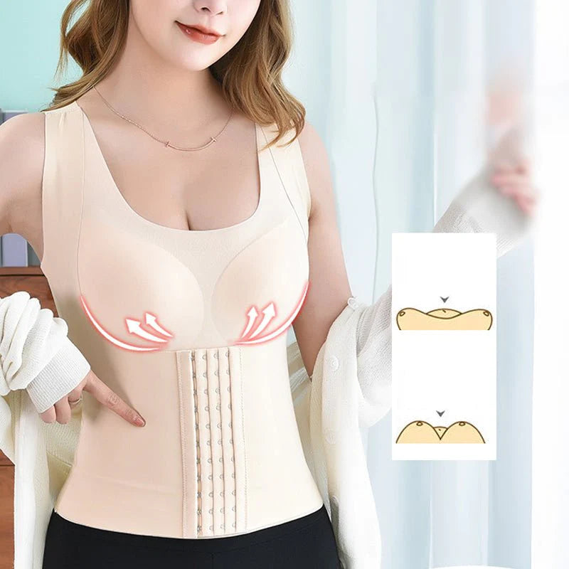 2 in 1 Waist Buttoned Bra