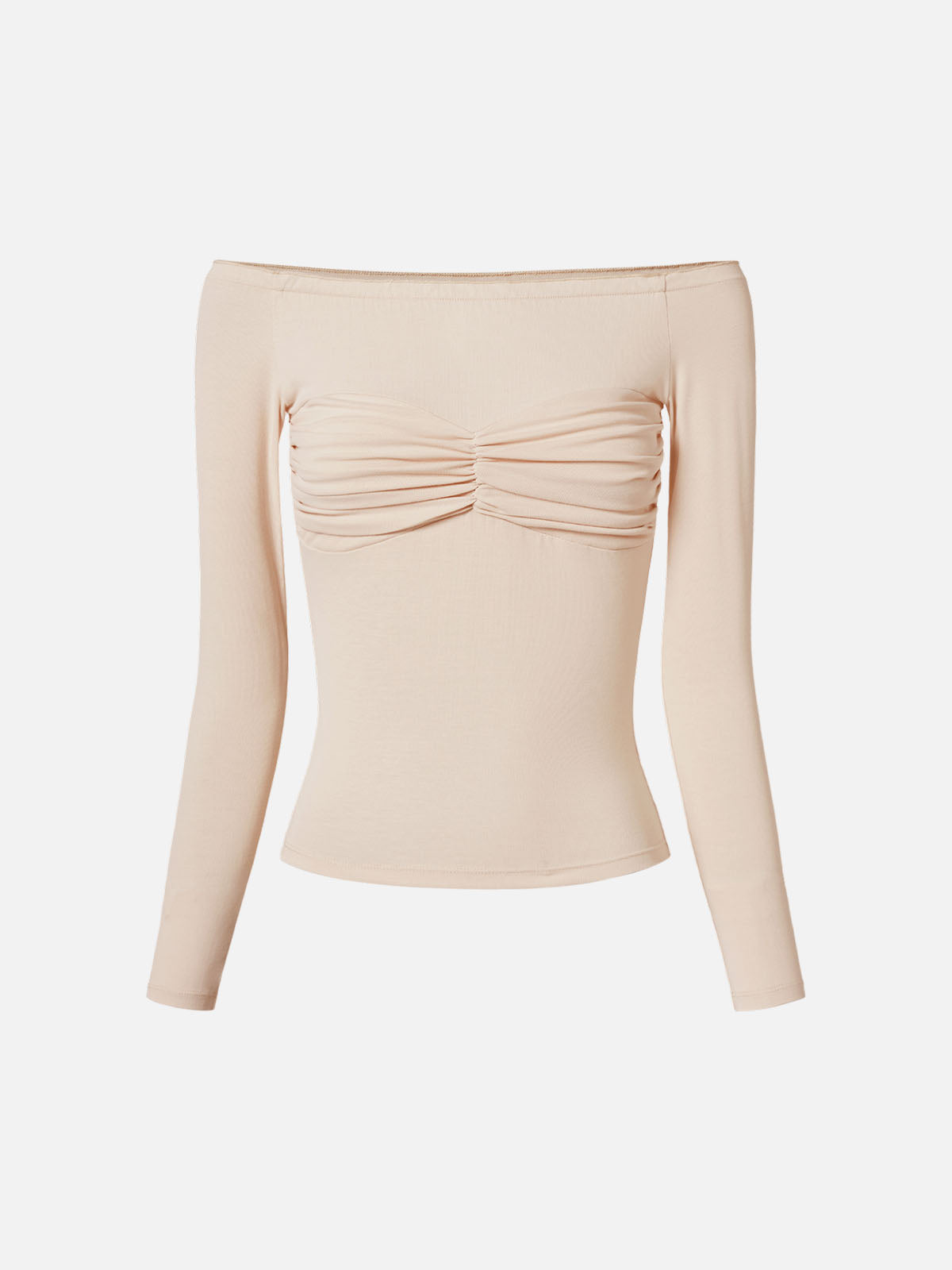 Eco-SkinKiss® Off-The-Shoulder Bow-Ruch Top